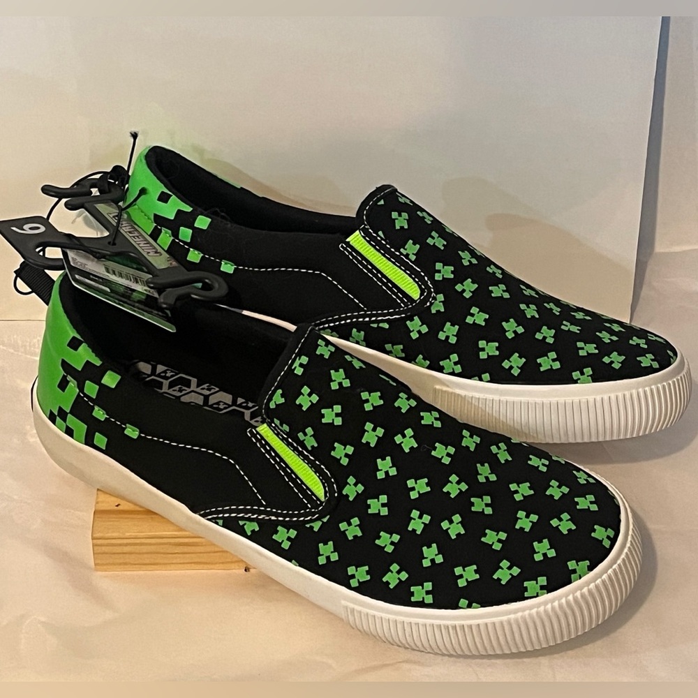 PICK 2/$15.00
Minecraft Green and Black Kids Slip-On Shoes